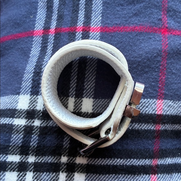 Rustic Cuff White and Silver Bracelet - Picture 10 of 13